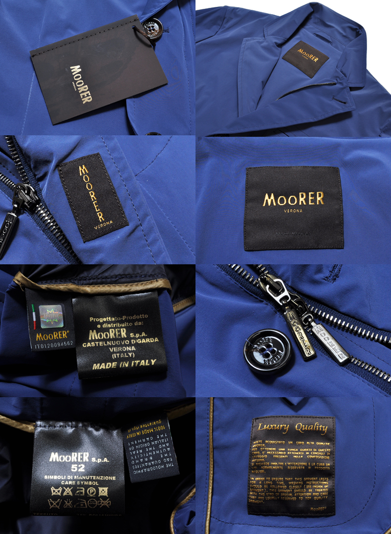 新品正規10.2万 MooRER ムーレー高密度ストレッチナイロン素材 3B