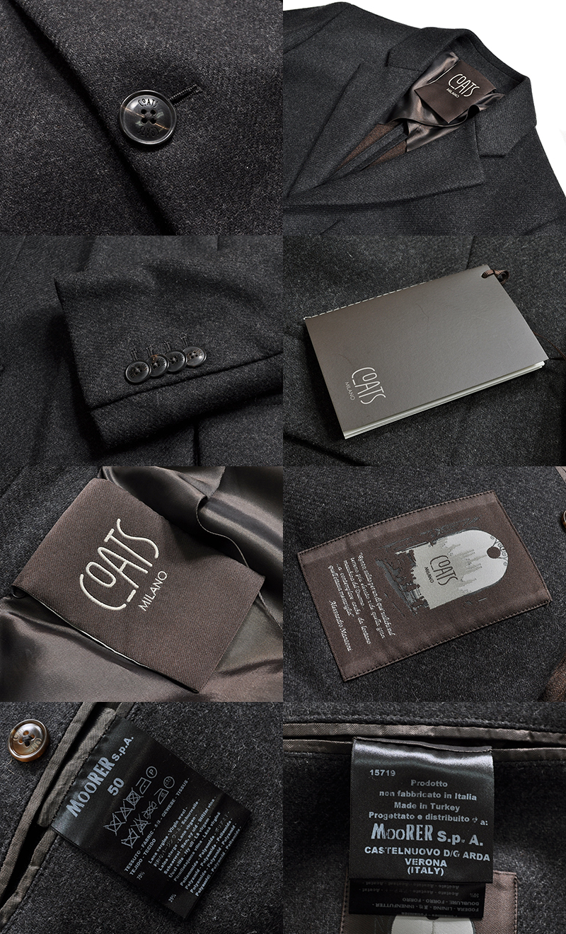 新品13.5万 COATS MILANO コーツミラノ「MooRER社 ムーレー新